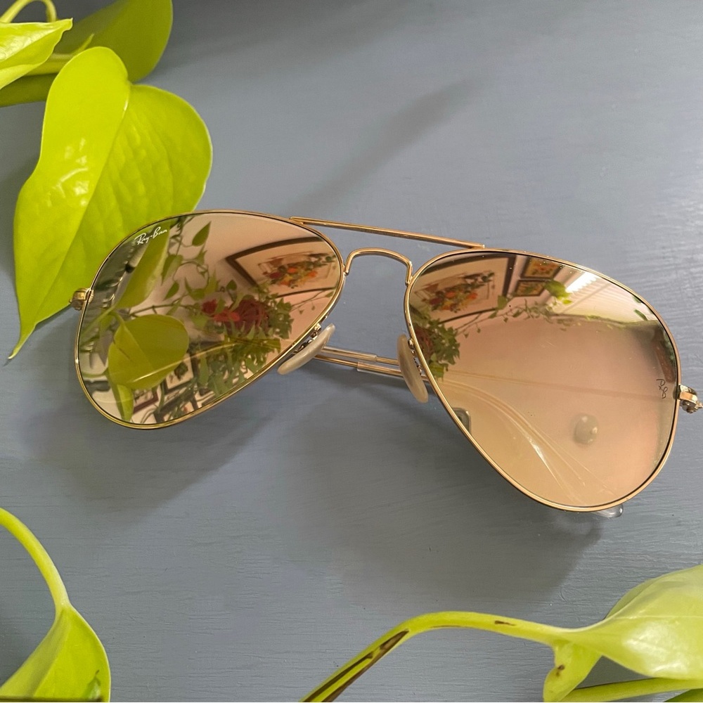 Rayban 3025 AVIATOR Gold/Silver/Pink